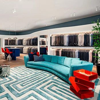 Porro, image:contract_immagini - Porro Spa - Porro design for the new Suitsupply Miami Brickell