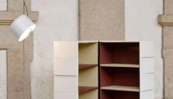 Porro - Chameleon unit in ostrich leather by Klein Karoo*