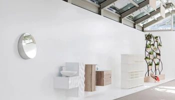 Porro - Bellevue mirror exhibited at Villa Necchi Campiglio on the occasion of Fuori Salone 2016