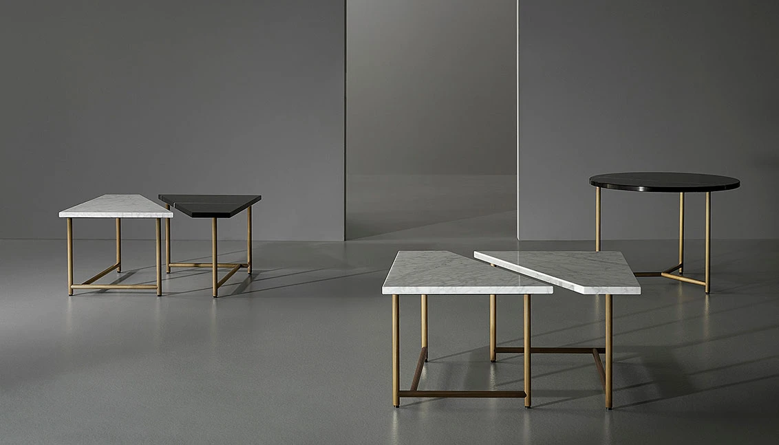 Porro - Palladio coffee tables - Design GamFratesi