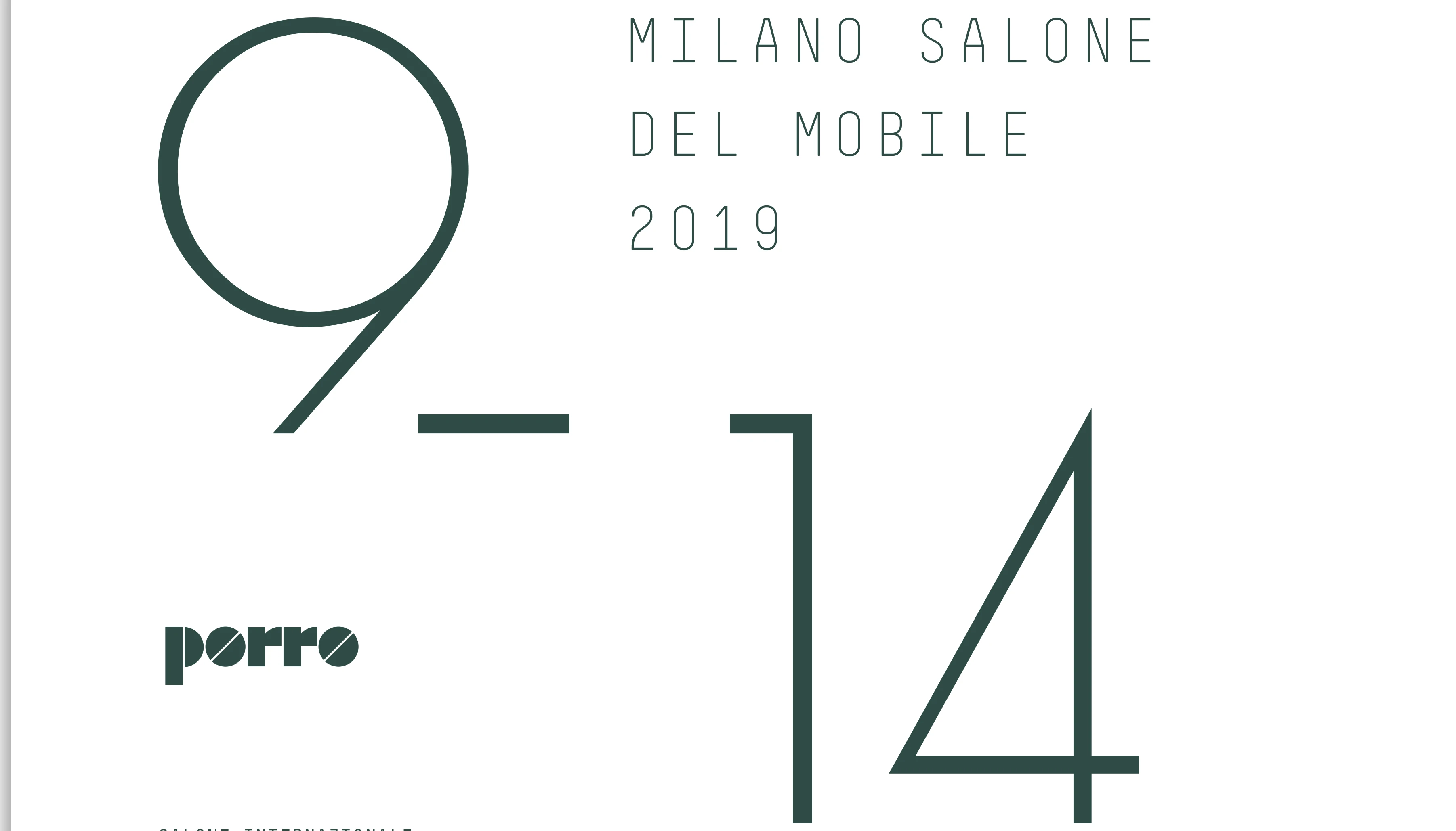 Porro - PORRO - INVITATION OF SALONE DEL MOBILE 2019