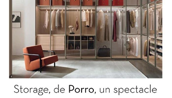 Porro - Storage wardrobe on Ideat Francia: a tailor-made show