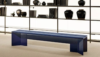 Porro - Bench and consolle Origata, design Nao Tamura 2024