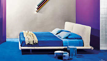 Porro - The industrial glam style of Iro bed on<em> Living Corriere</em> Design Issue