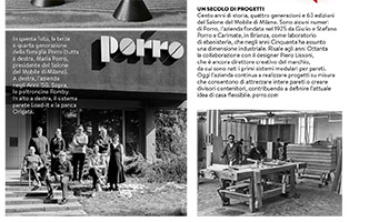 Porro - Porro’s 100 Years in F Magazine and Casaviva Spain