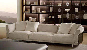 Porro - Biscuit sofa and armchair, Design Piero Lissoni