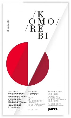 Porro, image:news_immagini - Porro Spa - Komorebi. Porro Duriniquindici Milano - Invitation
