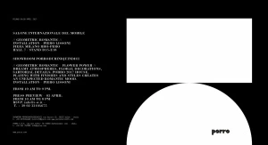 Porro, image:news_immagini - Porro Spa - @Salone del Mobile, GEOMETRIC ROMANTIC