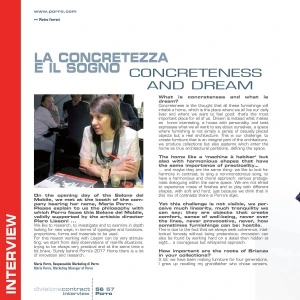 Porro, image:news_immagini - Porro Spa - Porro concreteness and dream on Divisione Contract