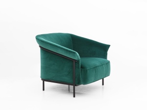 Porro, image:news_immagini - Porro Spa - Kite armchair in green velvet