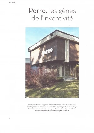 Porro, image:news_immagini - Porro Spa - Porro history on Ideat France, March 2020