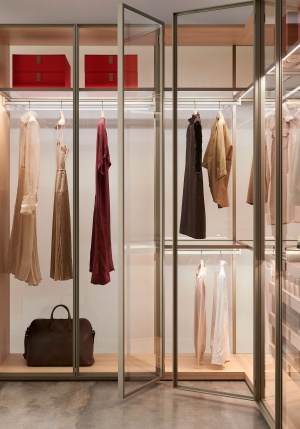 Porro, image:news_immagini - Porro Spa - System of wardrobes and dressign rooms Storage, White Cherry