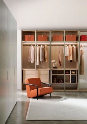 Porro, image:news_immagini - Porro Spa - System of wardrobes and dressign rooms Storage, White Cherry
