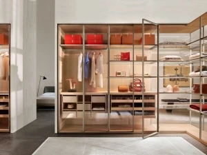 Porro, image:news_immagini - Porro Spa - System of wardrobes and dressign rooms Storage, White Cherry