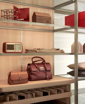Porro, image:news_immagini - Porro Spa - System of wardrobes and dressign rooms Storage, White Cherry