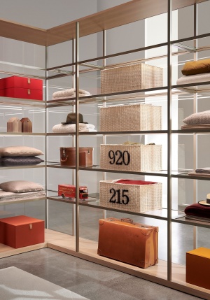 Porro, image:news_immagini - Porro Spa - System of wardrobes and dressign rooms Storage, White Cherry