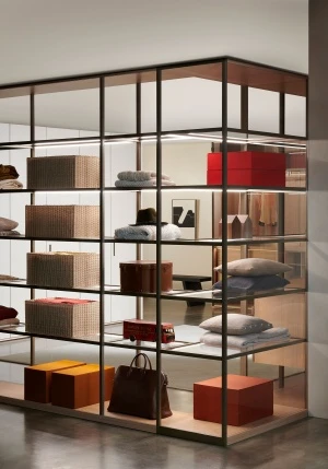 Porro, image:news_immagini - Porro Spa - System of wardrobes and dressign rooms Storage, White Cherry