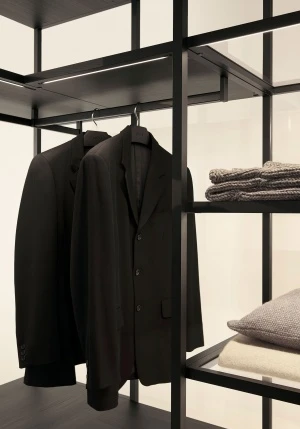 Porro, image:news_immagini - Porro Spa - System of wardrobes and dressign rooms Storage, Black Sugi