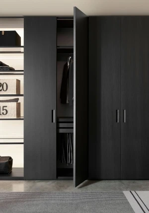 Porro, image:news_immagini - Porro Spa - System of wardrobes and dressign rooms Storage, Black Sugi