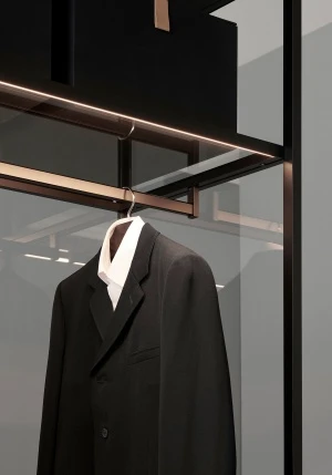 Porro, image:news_immagini - Porro Spa - System of wardrobes and dressign rooms Storage, Black Sugi