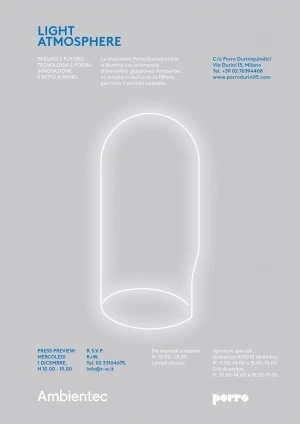 Porro, image:news_immagini - Porro Spa - Light Atmosphere - Invitation