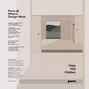 Porro, image:news_immagini - Porro Spa - Porro <br />@ Milano design week - Invitation