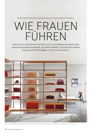 Porro, image:news_immagini - Porro Spa - Interview with Maria Porro on MD German magazine