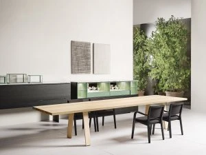 Porro, image:news_immagini - Porro Spa - Ryoba table + Nebbia chairs