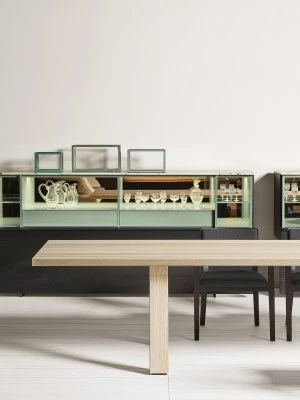 Porro, image:news_immagini - Porro Spa - Ryoba table + Nebbia chairs