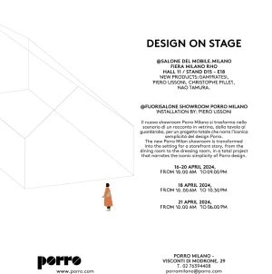 Porro, image:news_immagini - Porro Spa - DESIGN ON STAGE