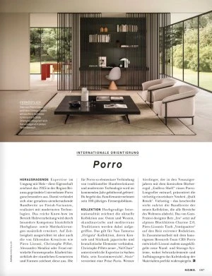 Porro, image:news_immagini - Porro Spa - Porro sulla cover dell’edizione di giugno di H.O.M.E. 