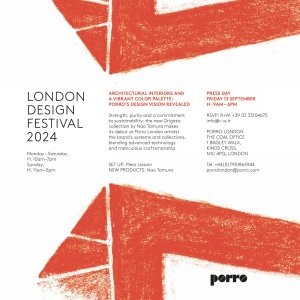 Porro, image:news_immagini - Porro Spa - PREVIEW LONDON DESIGN FESTIVAL 2024