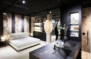 Porro, image:news_immagini - Porro Spa - Porro bed for Marazzi stand at EquipHotel 2024 in Paris