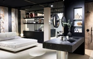 Porro, image:news_immagini - Porro Spa - Porro bed for Marazzi stand at EquipHotel 2024 in Paris