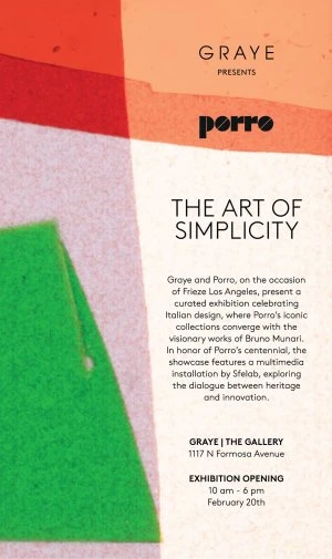 Porro, image:news_immagini - Porro Spa - The art of simplicity - invitation