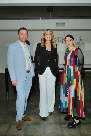 Porro, image:news_immagini - Porro Spa - Emanuele Amendola (Director of the Italian Cultural Institute in Los Angeles) - Raffaella Valentini (Consul General of Italy in Los Angeles) - Maria Porro