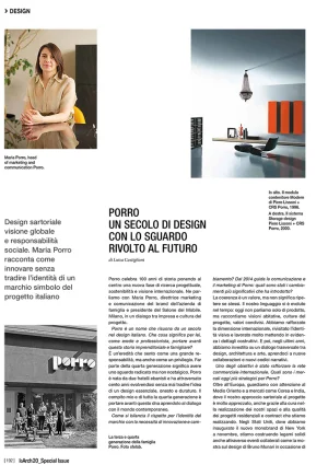 Porro, image:news_immagini - Porro Spa - Porro’s 100 Years in IoArch, June issue