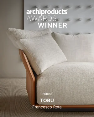 Porro, image:news_immagini - Porro Spa - Il divano Tobu di Francesco Rota vince il premio Archiproducts Design Award