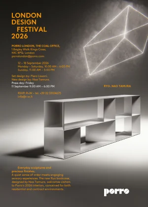 Porro, image:news_immagini - Porro Spa - Porro @ London Design Festival 2026