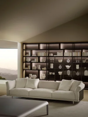 Porro, image:news_immagini - Porro Spa - Biscuit sofa and armchair, Design Piero Lissoni
