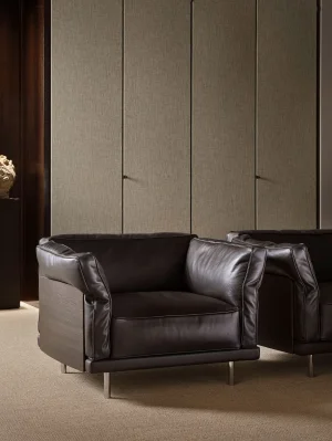 Porro, image:news_immagini - Porro Spa - Biscuit sofa and armchair, Design Piero Lissoni