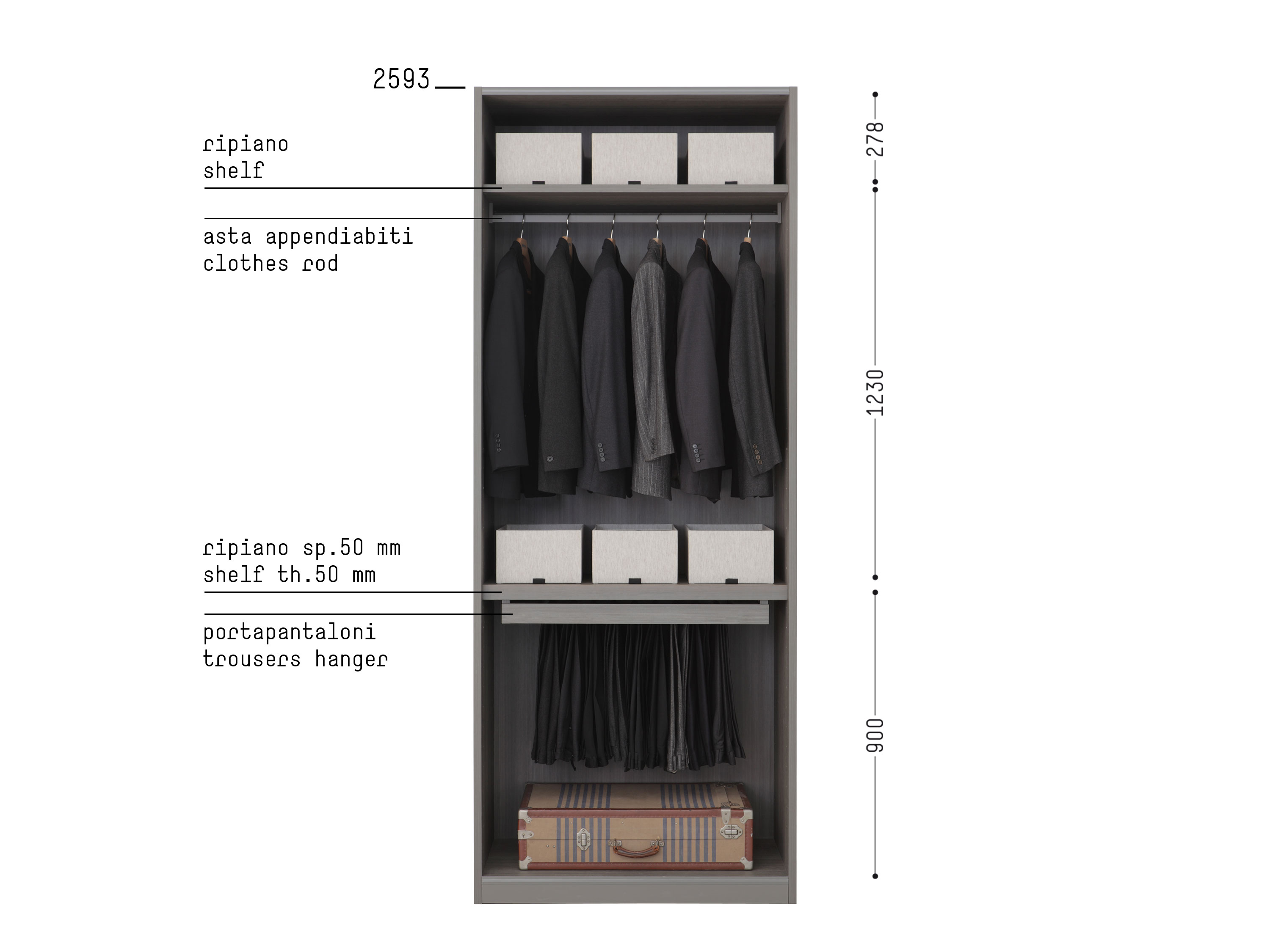 Porro, image:prodotti - Porro Spa - Organizzare l'interno/ Organize the interior